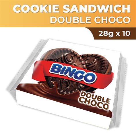 philippine price of bingo doubelchoco|Bingo Double Choco Chocolate filled Choco Sandwich .
